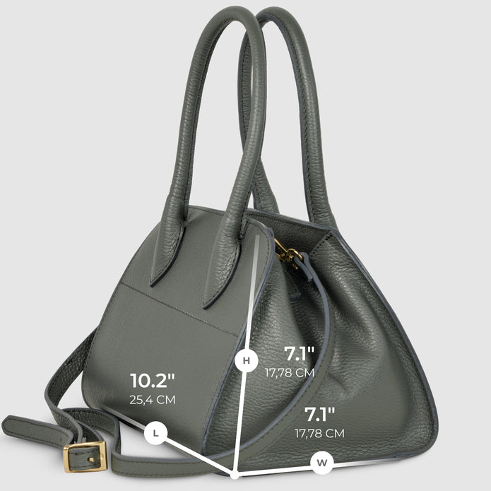 Italian Full-Grain Leather Top-Handle Bag | Sanremo