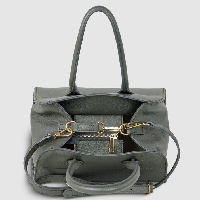 Italian Full-Grain Leather Top-Handle Bag | Sanremo
