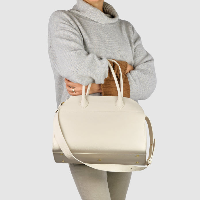 Italian Full-Grain Leather Top-Handle Bag | Asti