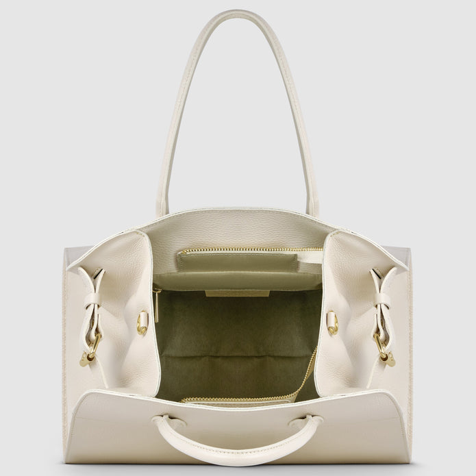Italian Full-Grain Leather Top-Handle Bag | Asti