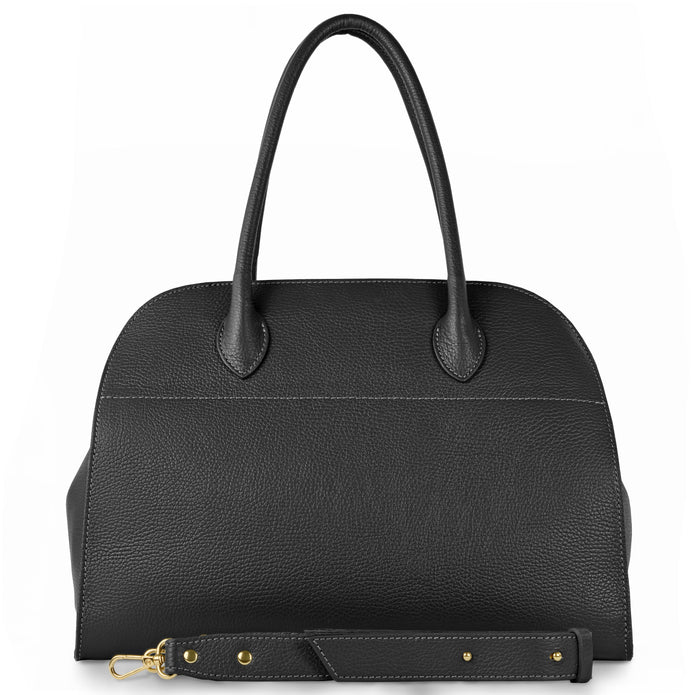 Italian Full-Grain Leather Top-Handle Bag | Asti