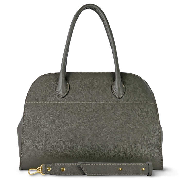 Italian Full-Grain Leather Top-Handle Bag | Asti