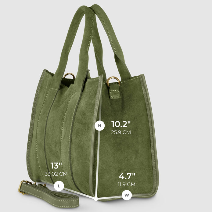Italian Genuine Suede Tote Bag | Brianza