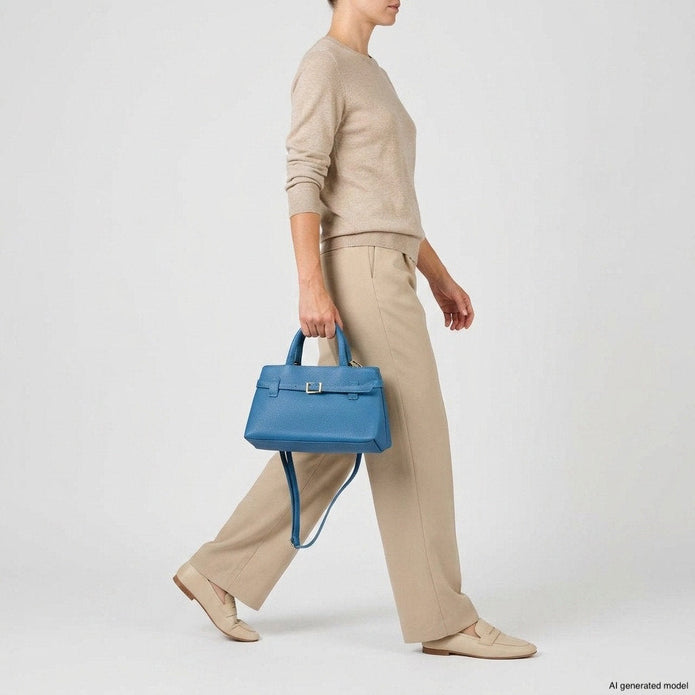 Italian Full-Grain Leather Top-Handle Bag | Cervia
