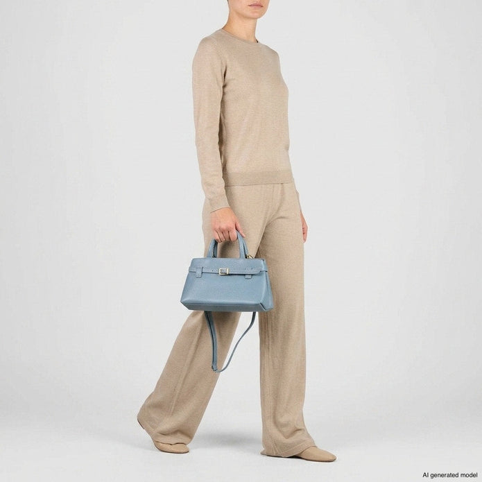 Italian Full-Grain Leather Top-Handle Bag | Cervia