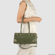 Italian Genuine Suede & Full-Grain Leather Shoulder Bag | Lodi