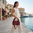 Italian Genuine Suede Shoulder Bag | Ferrara
