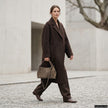 Italian Genuine Suede Shoulder Bag | Ferrara