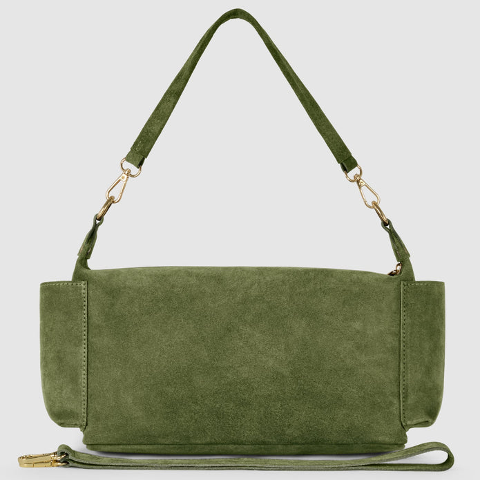 Italian Genuine Suede Shoulder Bag | Sondrio