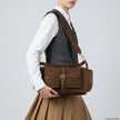 Italian Genuine Suede Shoulder Bag | Sondrio