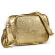 Italian Genuine Metallic Suede Crossbody Bag | Gubbio