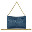 Italian Genuine Basketweave-Embossed Suede Crossbody Bag | Bergamo
