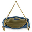 Italian Genuine Basketweave-Embossed Suede Crossbody Bag | Bergamo