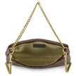 Italian Genuine Basketweave-Embossed Suede Crossbody Bag | Bergamo