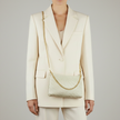 Italian Genuine Basketweave-Embossed Suede Crossbody Bag | Bergamo