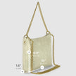 Italian Genuine Basketweave-Embossed Suede Crossbody Bag | Bergamo