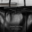 Italian Metallic Full-Grain Leather Tote Bag | Vinci