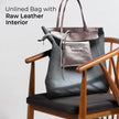 Italian Metallic Full-Grain Leather Tote Bag | Vinci