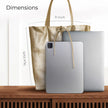Italian Metallic Full-Grain Leather Tote Bag | Vinci