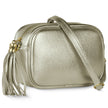 Italian Metallic Full-Grain Leather Crossbody Bag | Napoli