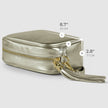 Italian Metallic Full-Grain Leather Crossbody Bag | Napoli
