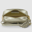 Italian Metallic Full-Grain Leather Crossbody Bag | Napoli