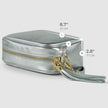 Italian Metallic Full-Grain Leather Crossbody Bag | Napoli
