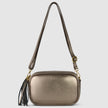 Italian Metallic Full-Grain Leather Crossbody Bag | Napoli