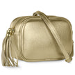 Italian Metallic Full-Grain Leather Crossbody Bag | Napoli