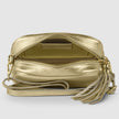 Italian Metallic Full-Grain Leather Crossbody Bag | Napoli