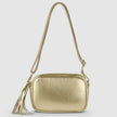 Italian Metallic Full-Grain Leather Crossbody Bag | Napoli
