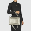 Italian Metallic Full-Grain Leather Shoulder Bag | Prato