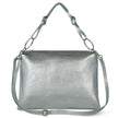 Italian Metallic Full-Grain Leather Shoulder Bag | Prato