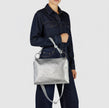 Italian Metallic Full-Grain Leather Shoulder Bag | Prato