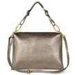 Italian Metallic Full-Grain Leather Shoulder Bag | Prato