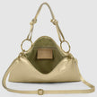 Italian Metallic Full-Grain Leather Shoulder Bag | Prato