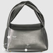 Italian Metallic Full-Grain Leather Top-Handle Bag | Trieste