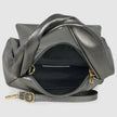 Italian Metallic Full-Grain Leather Top-Handle Bag | Trieste
