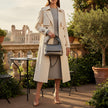 Italian Metallic Full-Grain Leather Top-Handle Bag | Trieste