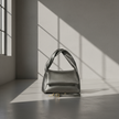 Italian Metallic Full-Grain Leather Top-Handle Bag | Trieste