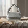 Italian Metallic Full-Grain Leather Top-Handle Bag | Trieste