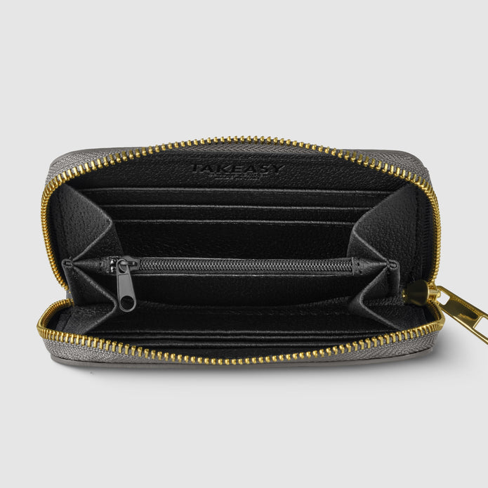 Italian Metallic Full-Grain Leather Wallet | Ancona