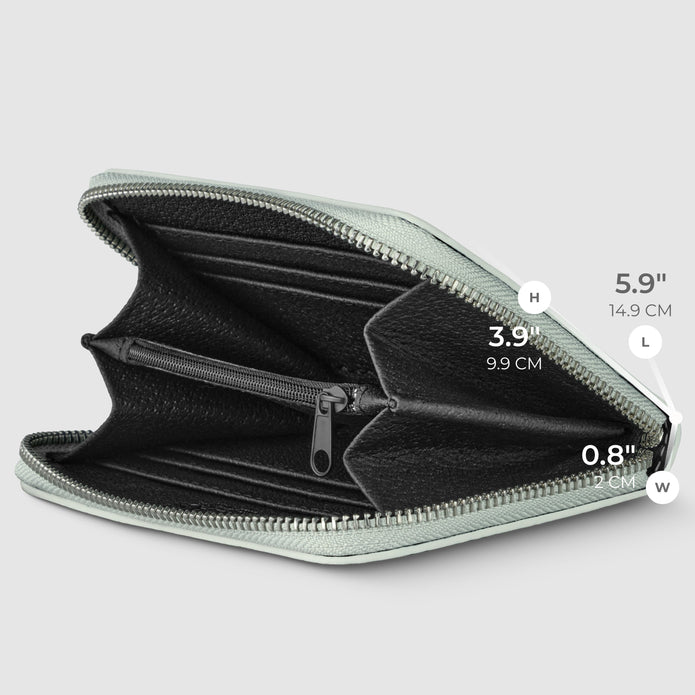 Italian Metallic Full-Grain Leather Wallet | Ancona