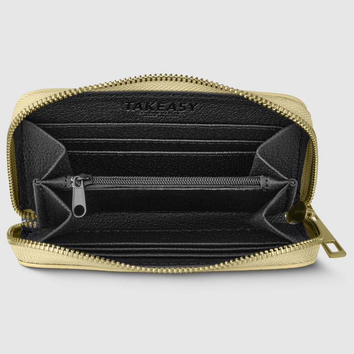 Italian Metallic Full-Grain Leather Wallet | Ancona