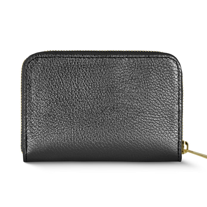 Italian Metallic Full-Grain Leather Wallet | Ancona