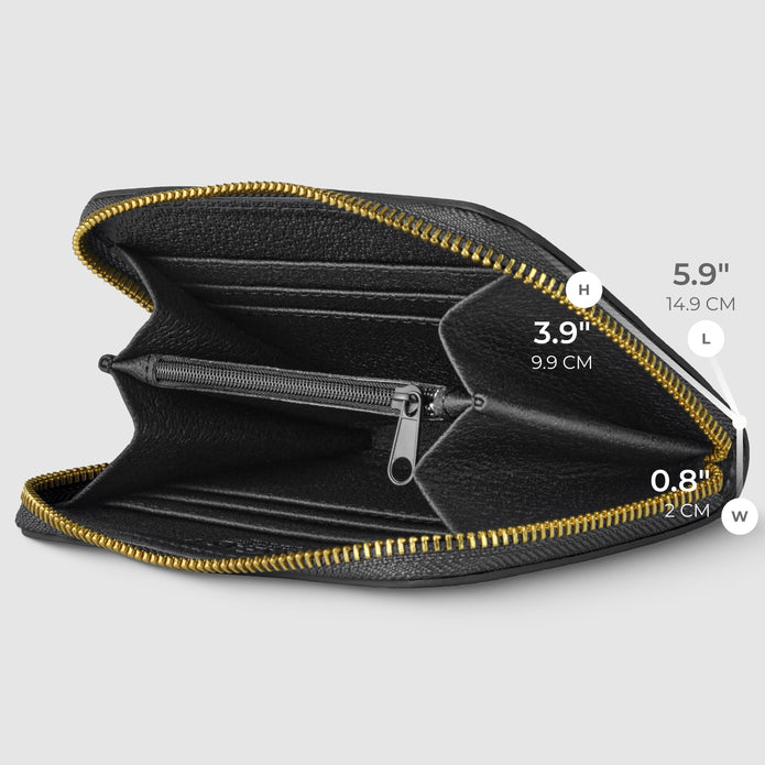 Italian Metallic Full-Grain Leather Wallet | Ancona