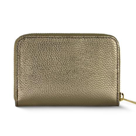 Italian Metallic Full-Grain Leather Wallet | Ancona
