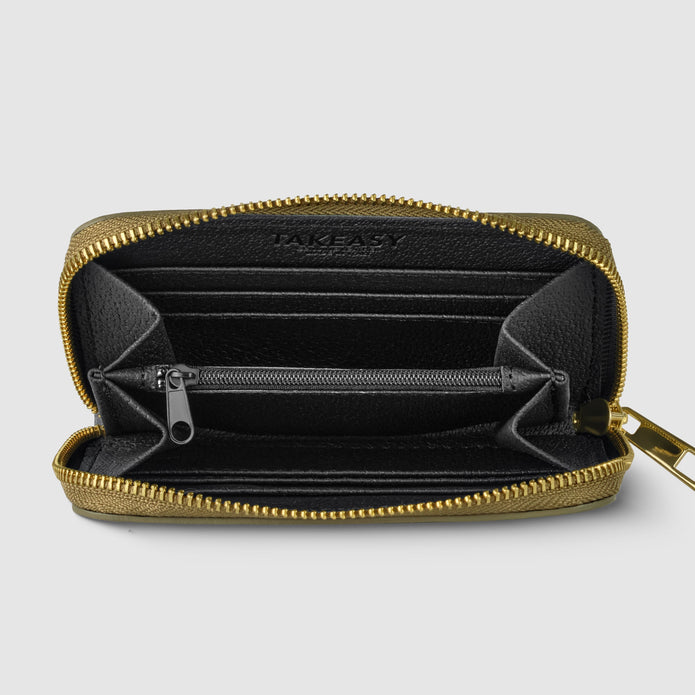 Italian Metallic Full-Grain Leather Wallet | Ancona