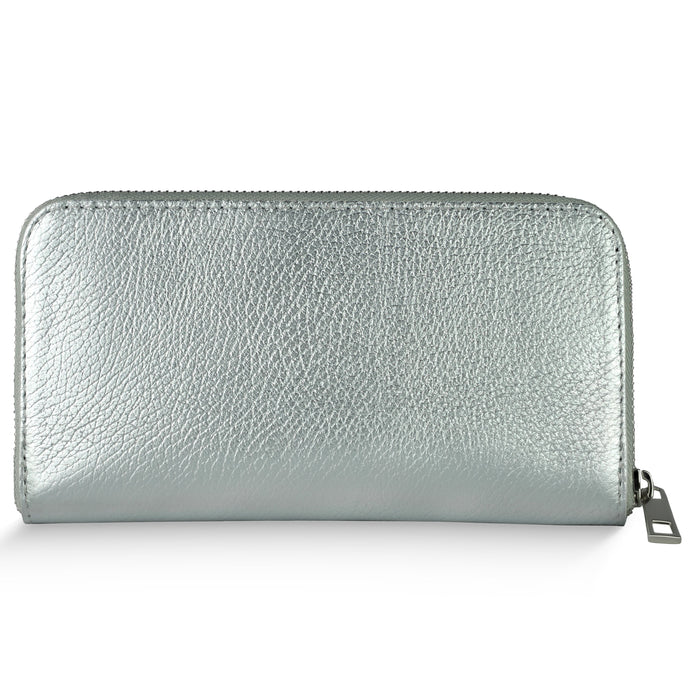 Italian Metallic Full-Grain Leather Wallet | Udine