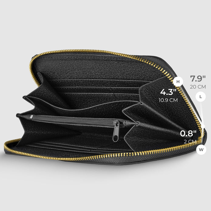Italian Metallic Full-Grain Leather Wallet | Udine